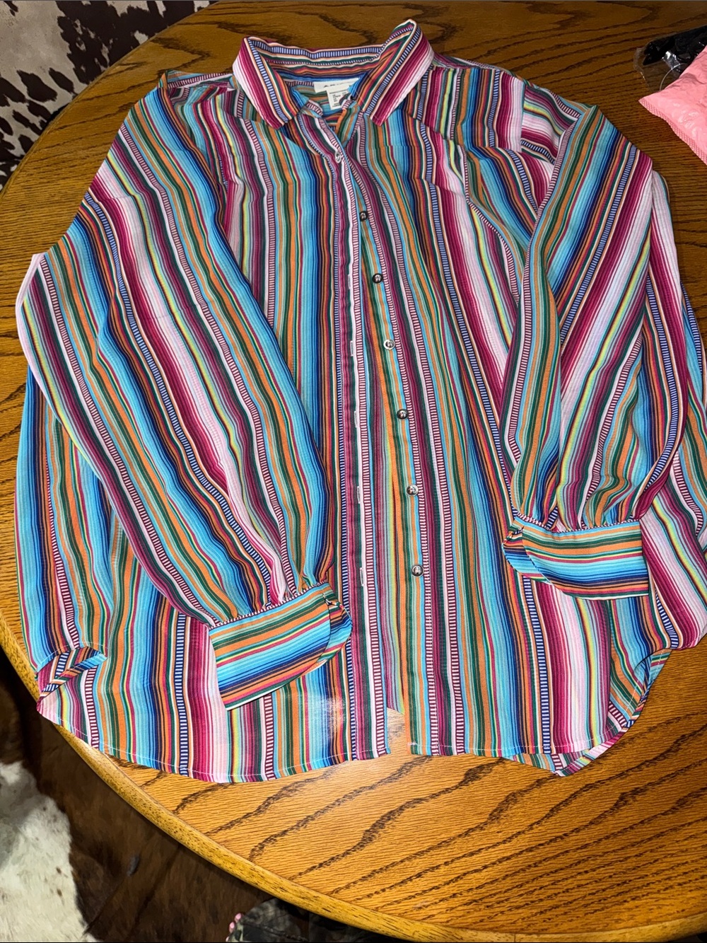 Ariat Multicolor Striped Long-Sleeve Button-Down Shirt